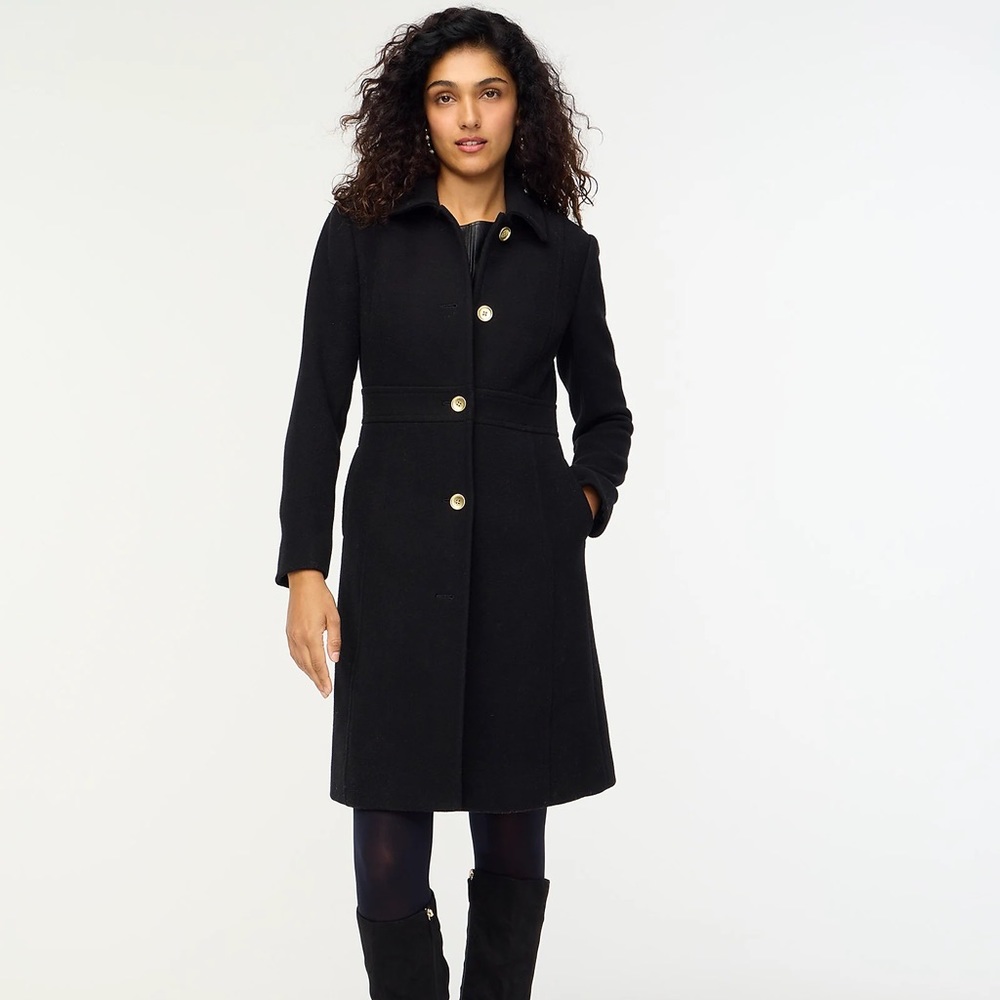 NWT J.Crew Wool-blend Lady Day Coat